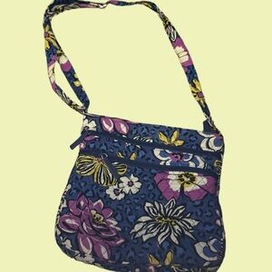 Vera Bradley African Violet Triple Hipster Crossbody Bag